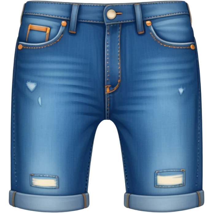 plain isolated blue jeans emoji