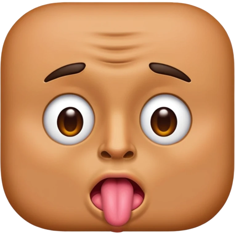 Man with tongue emoji