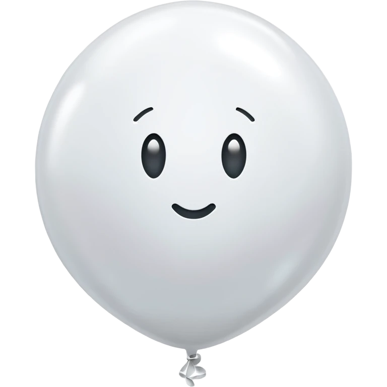 white balloon with “xo” inside emoji