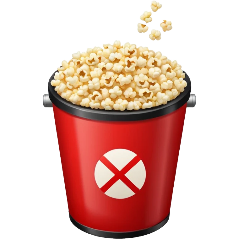 Знак запрещающий есть попкорн в кинотеатрах emoji