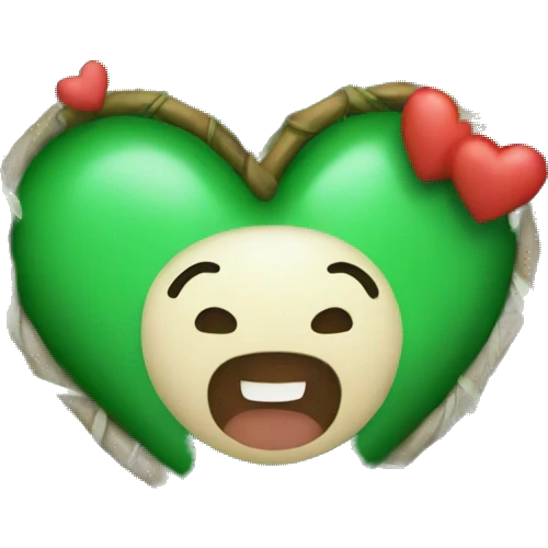 Heart jungle emoji