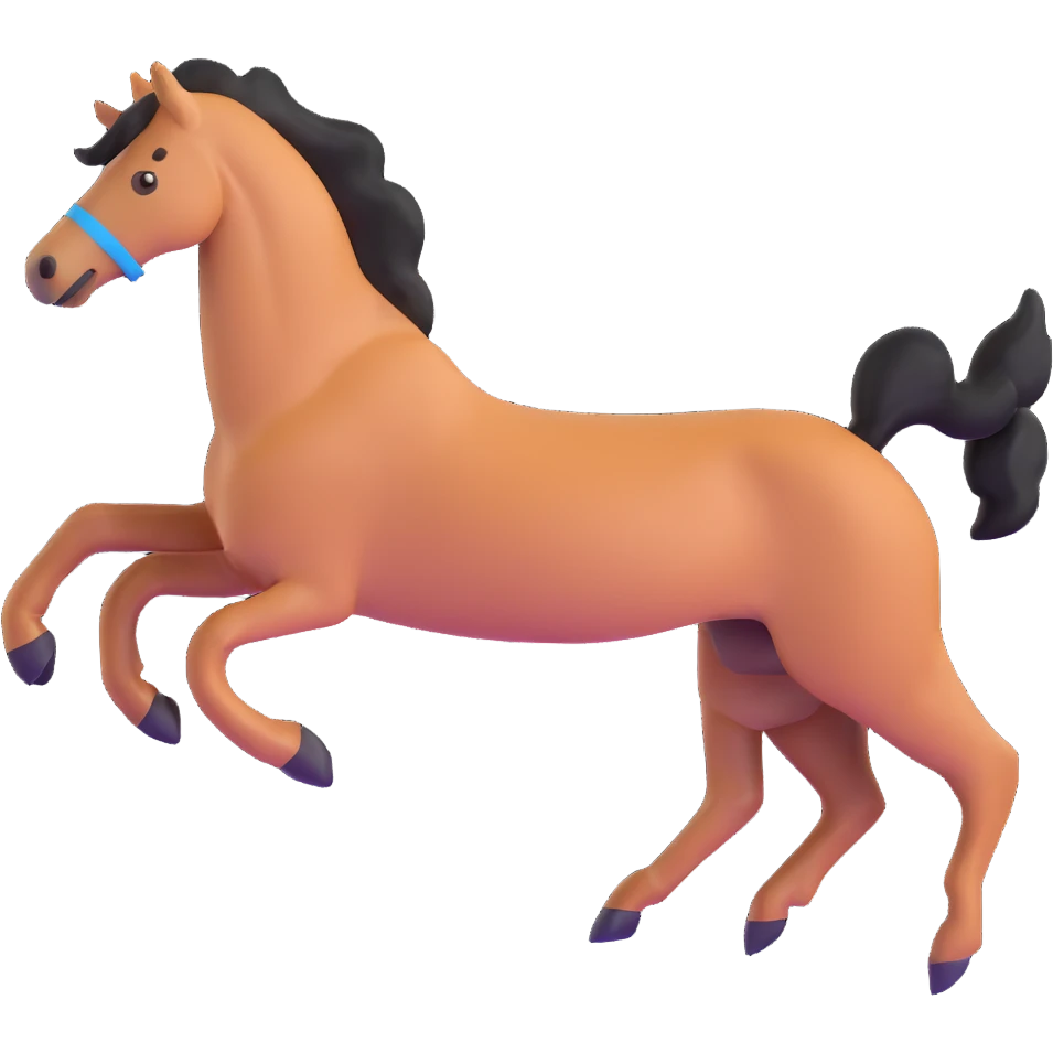 centaur running, dynamic action emoji
