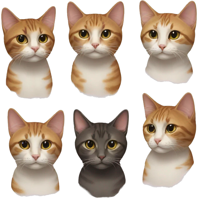 multiple cats emoji