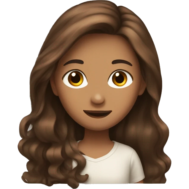 brown hair girl in love with brown hair boy emoji