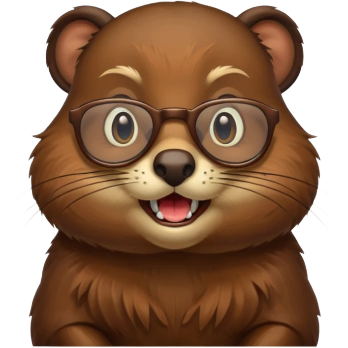 spectacled beaver emoji