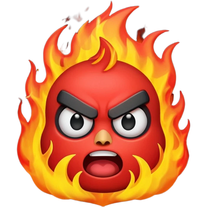 Angry flame death  emoji
