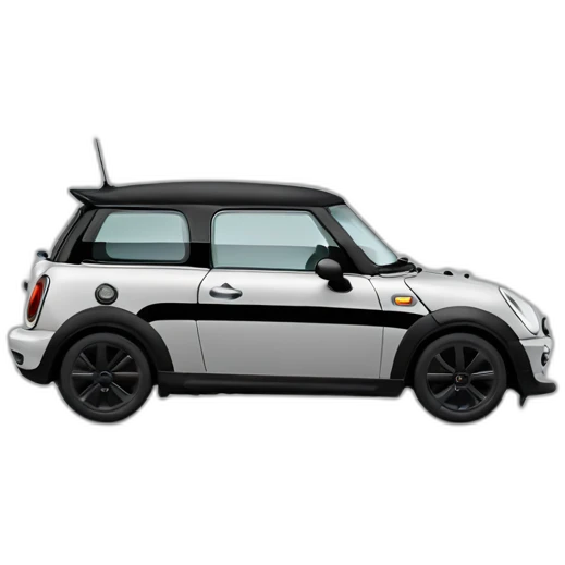 gray mini cooper chili black stripes emoji