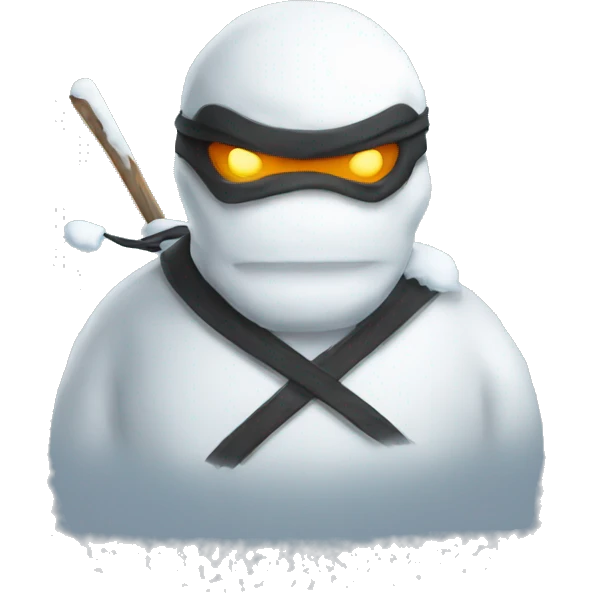 snowman ninja emoji
