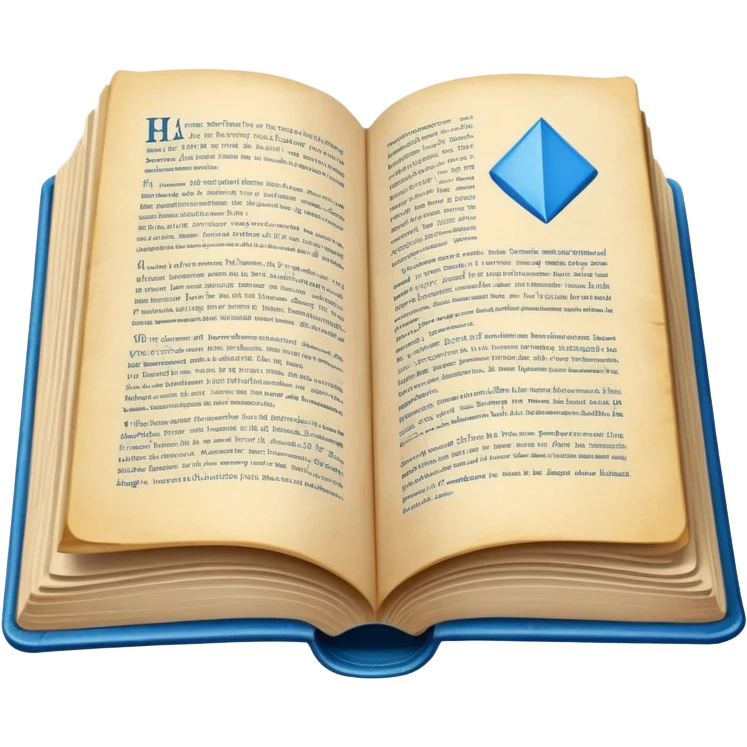 open book with blue cover emoji