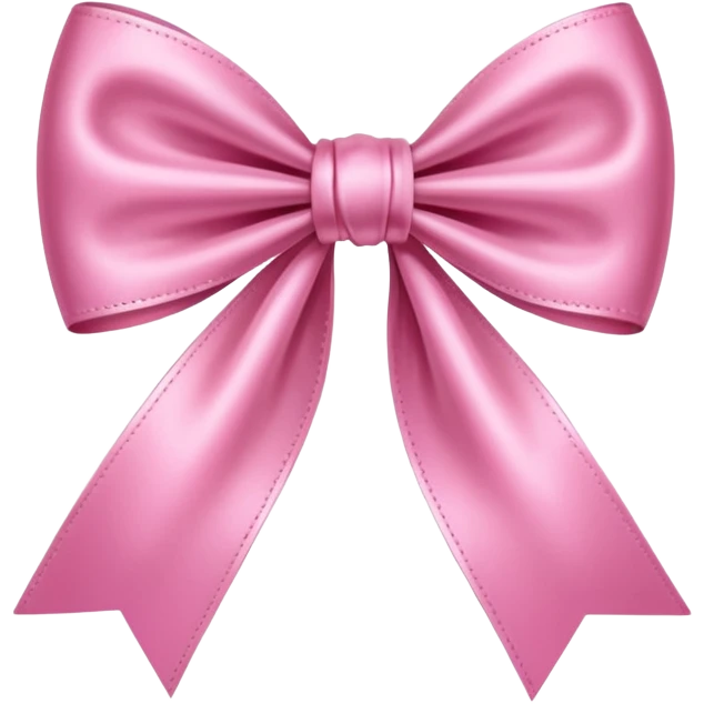 Cute pink silk bow emoji