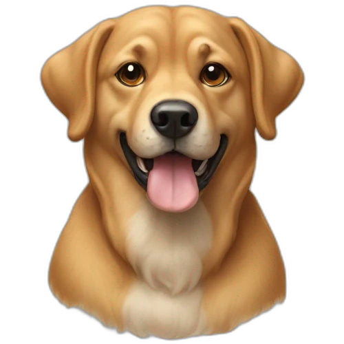 Chien avec trois tete emoji