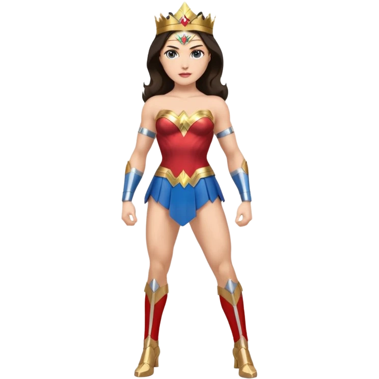 Wonder Woman full body pose emoji