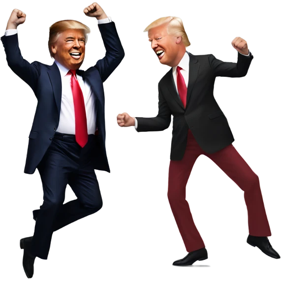 Dancing Trump and Elon emoji