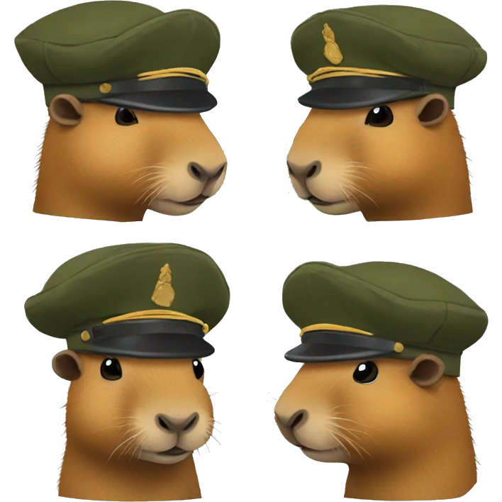 capybara military commando beret emoji