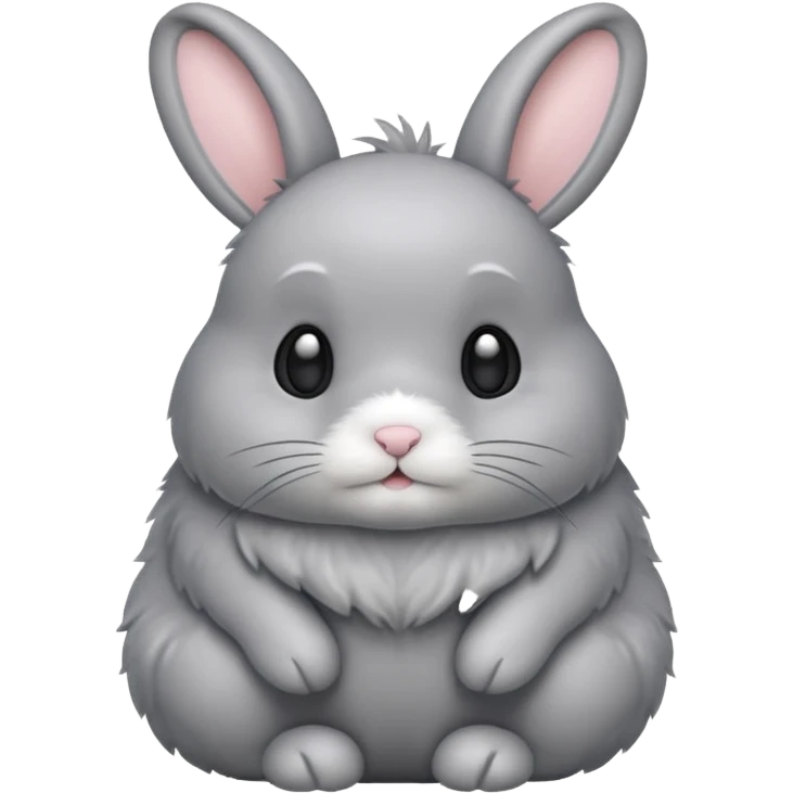 Gray bunny emoji