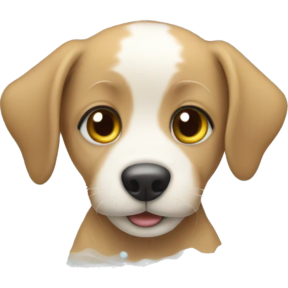 Puppy in the bath emoji