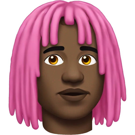 Chief keef wearing pink emoji