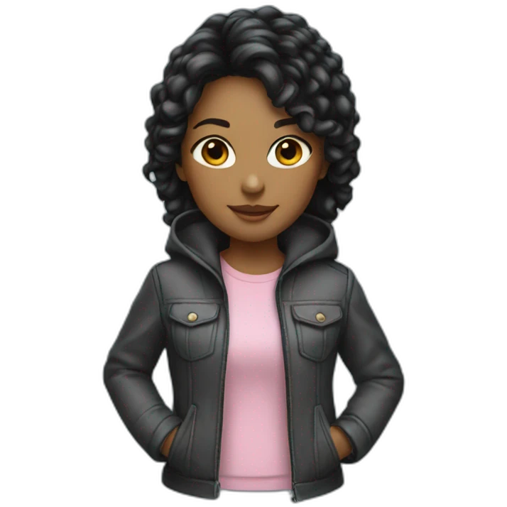 nice jacket - girl emoji