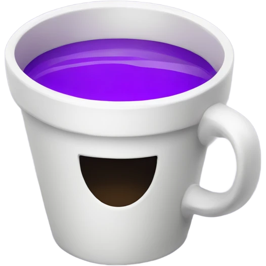 Cup with purple lean emoji
