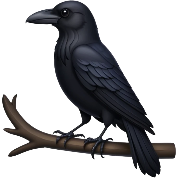 black raven emoji