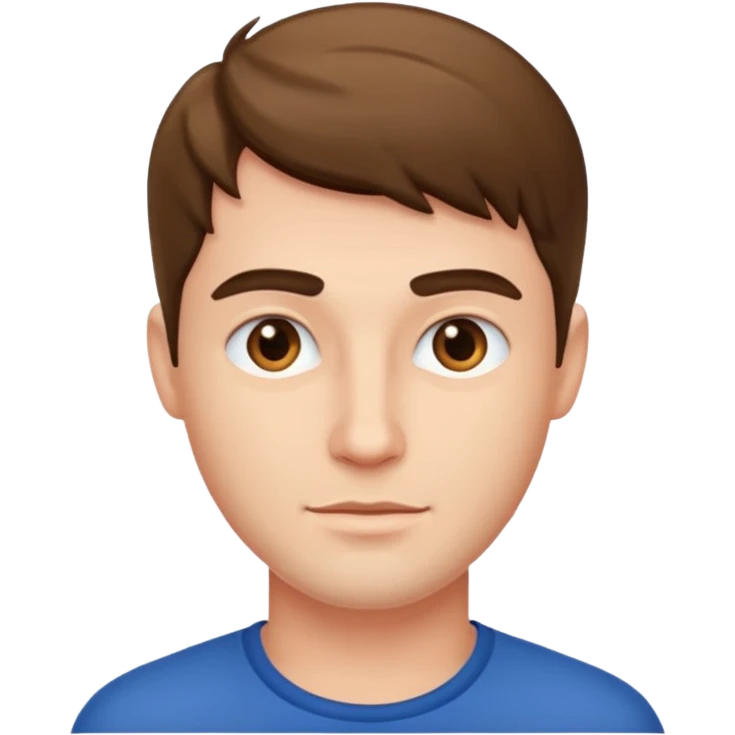 un bel homme vu de trois quart emoji