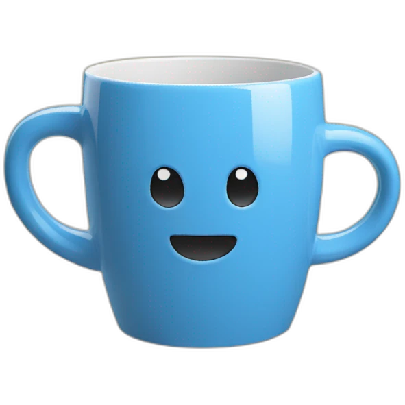 blue-plain-ceramic-mug emoji
