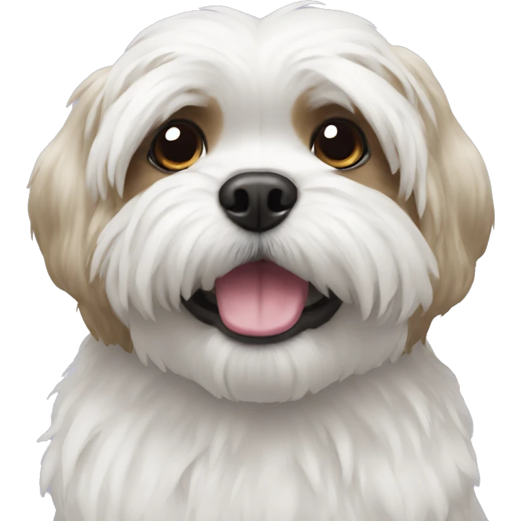 two white shitzu emoji