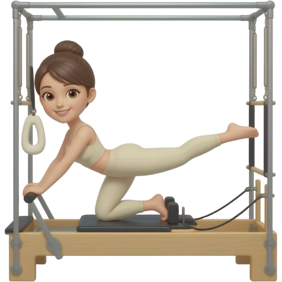mujer pilates beige emoji