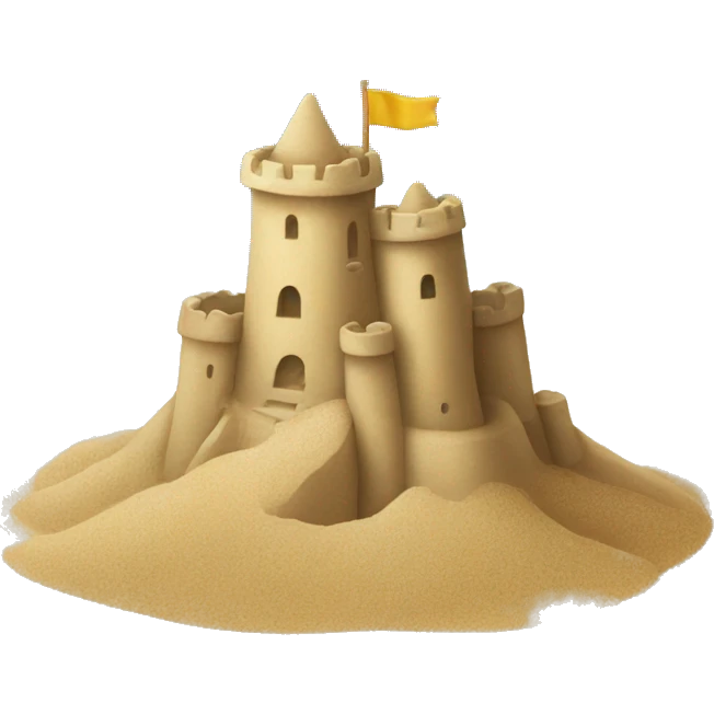 sandcastle emoji