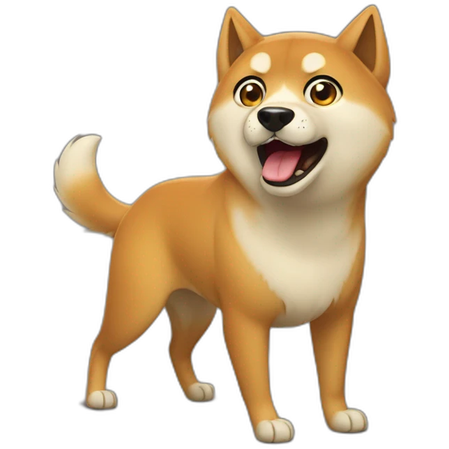 Shriek Siba inu emoji