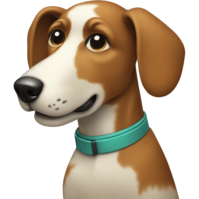 Retro computer graphics dog emoji