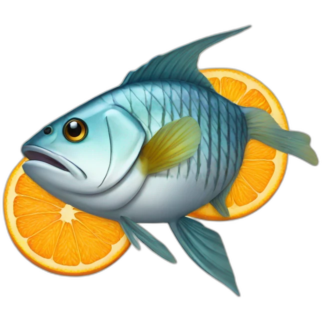 fish-with-oranges emoji