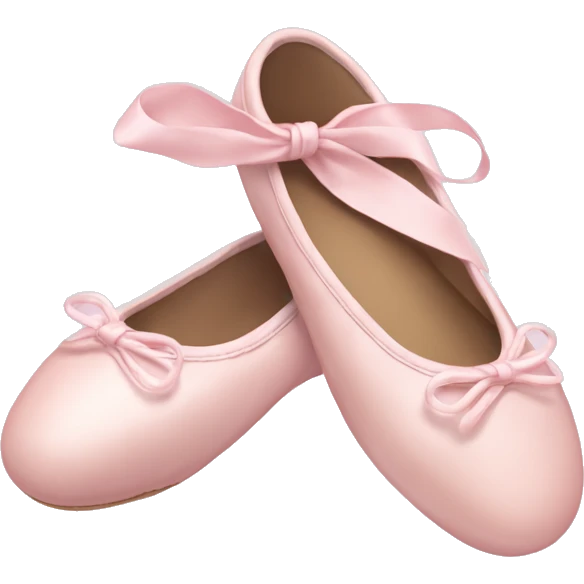 Pale pink ballet shoes emoji