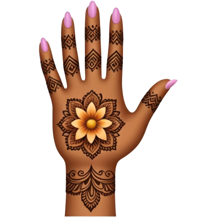 Henna hand emoji