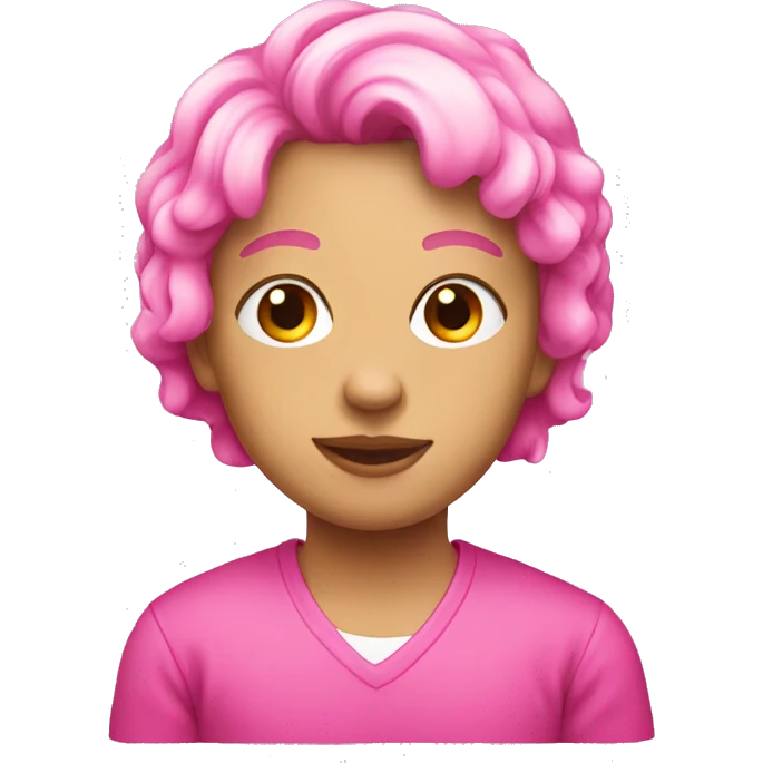 Pink  emoji