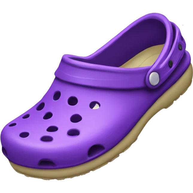 purple crocs shoe emoji