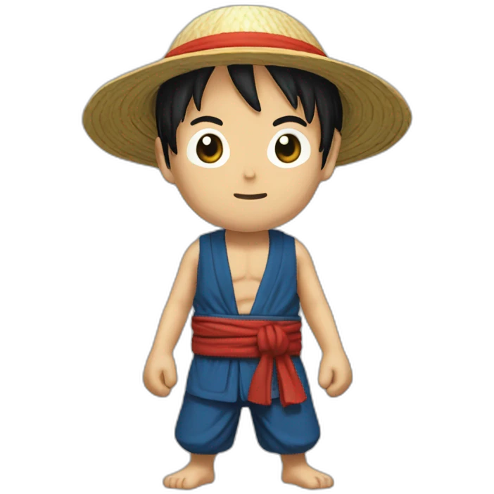 Luffy sensei of kunfu emoji