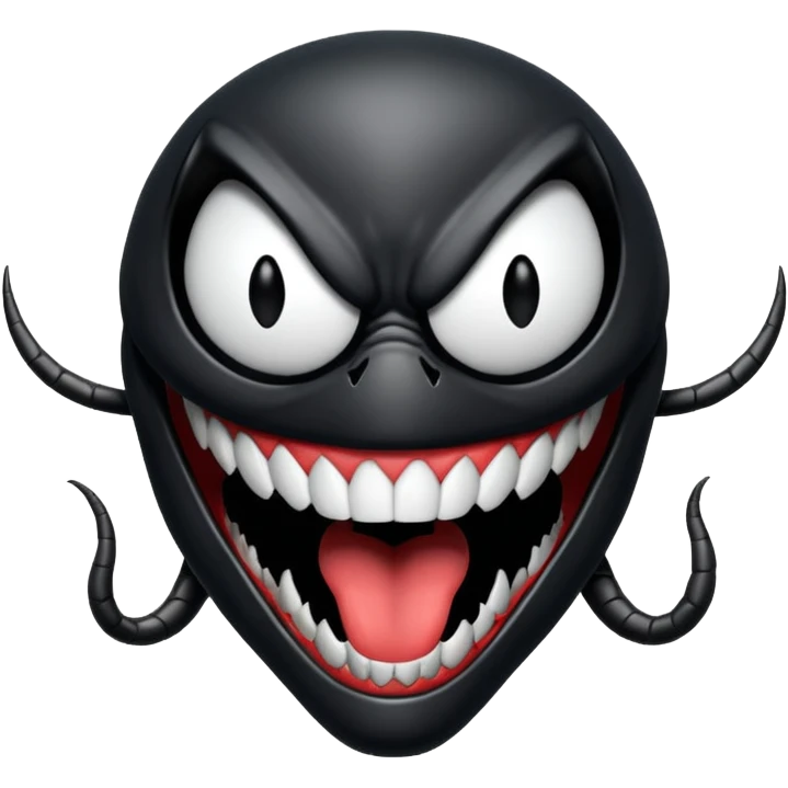 Venom face from a gba game and Remove the teeth emoji