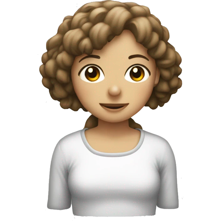 white Subaru XV with a girl inside emoji