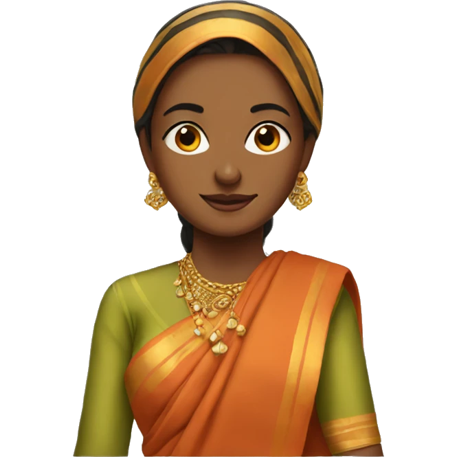 Sari-wearing Woman  emoji