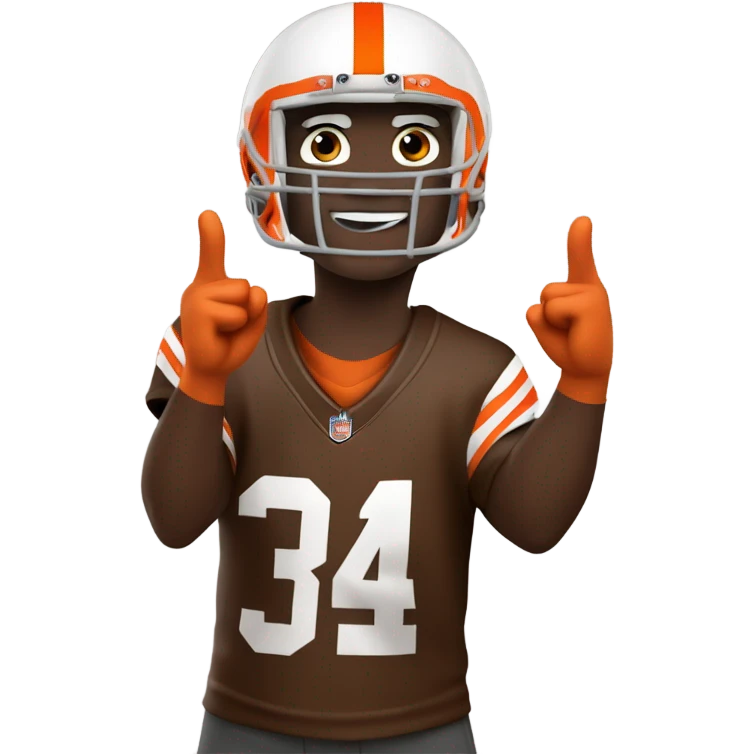 Cleveland browns fan  emoji