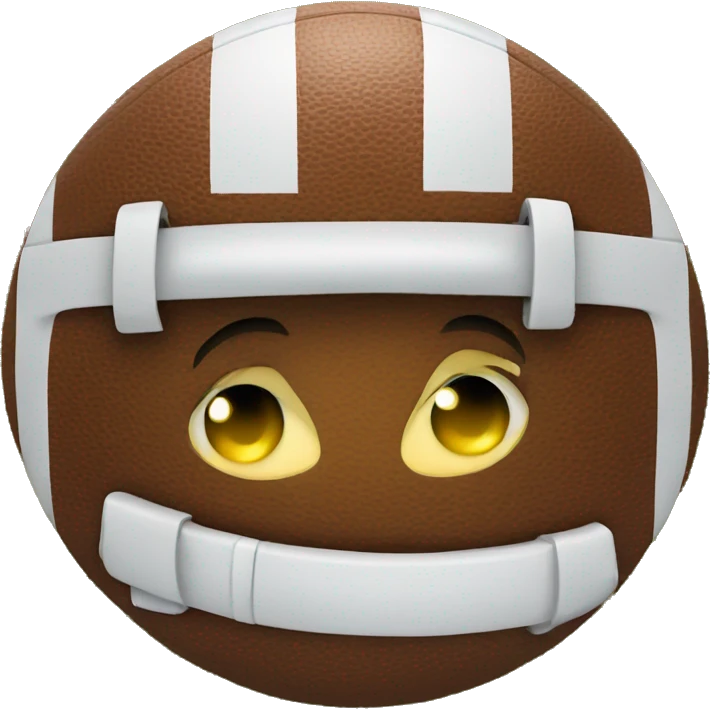 Football smiley face emoji
