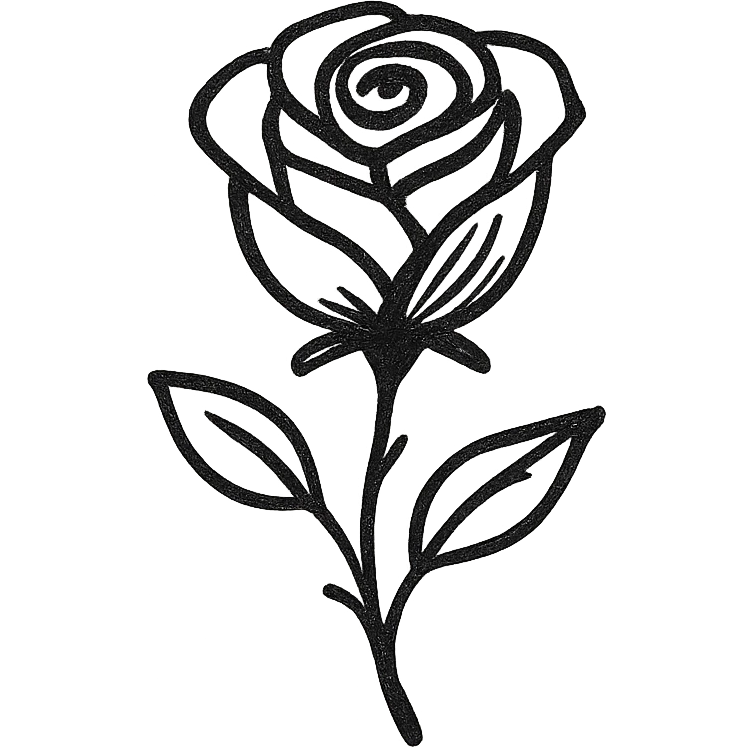 black rose emoji