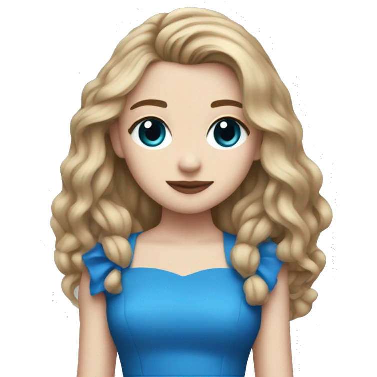 sabrina carpenter with her blue dress with the heart cut out emoji