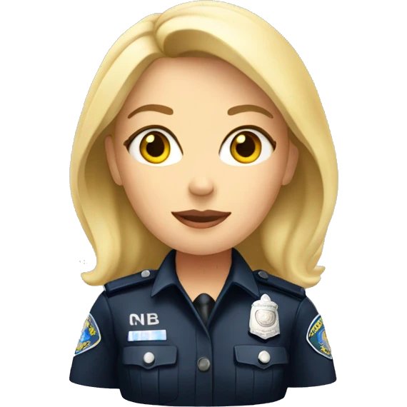 Blonde police woman emoji