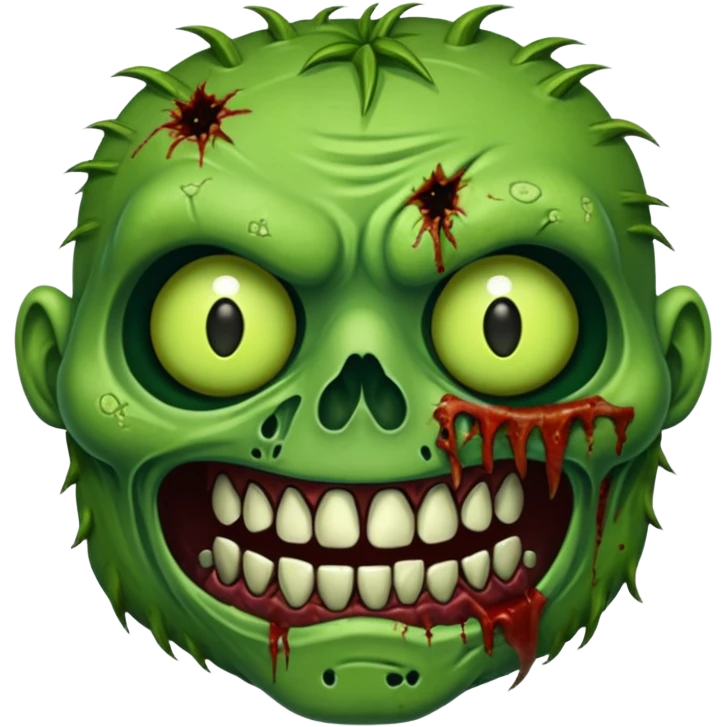 Zombie green rabite face emoji
