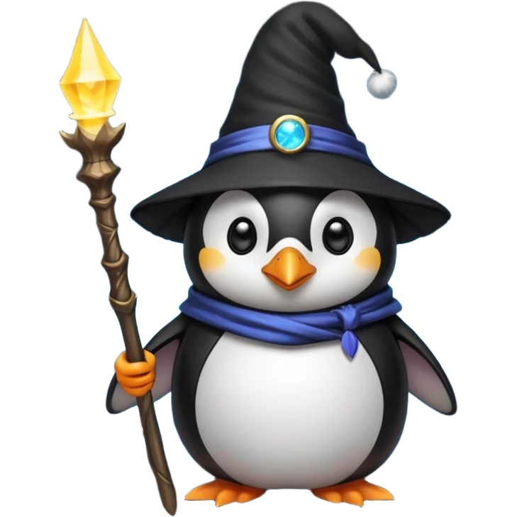 Penguin Wizard emoji