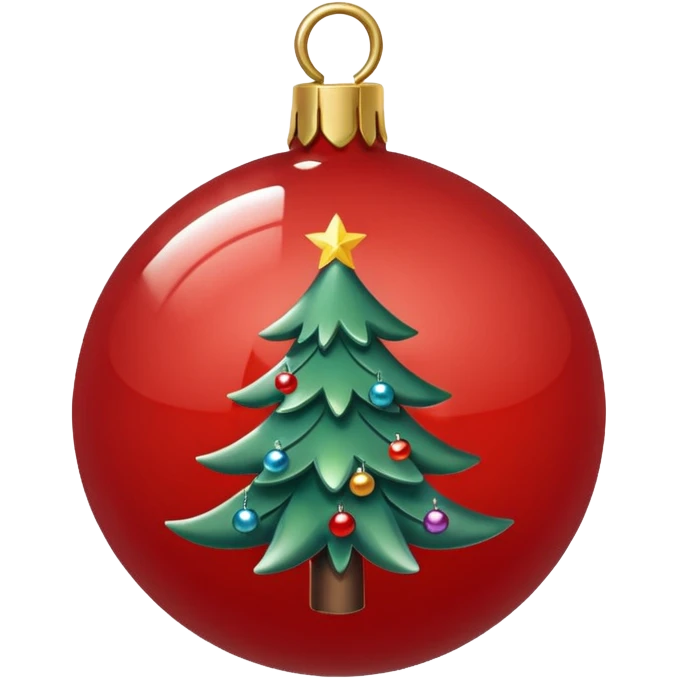Christmas tree ball emoji