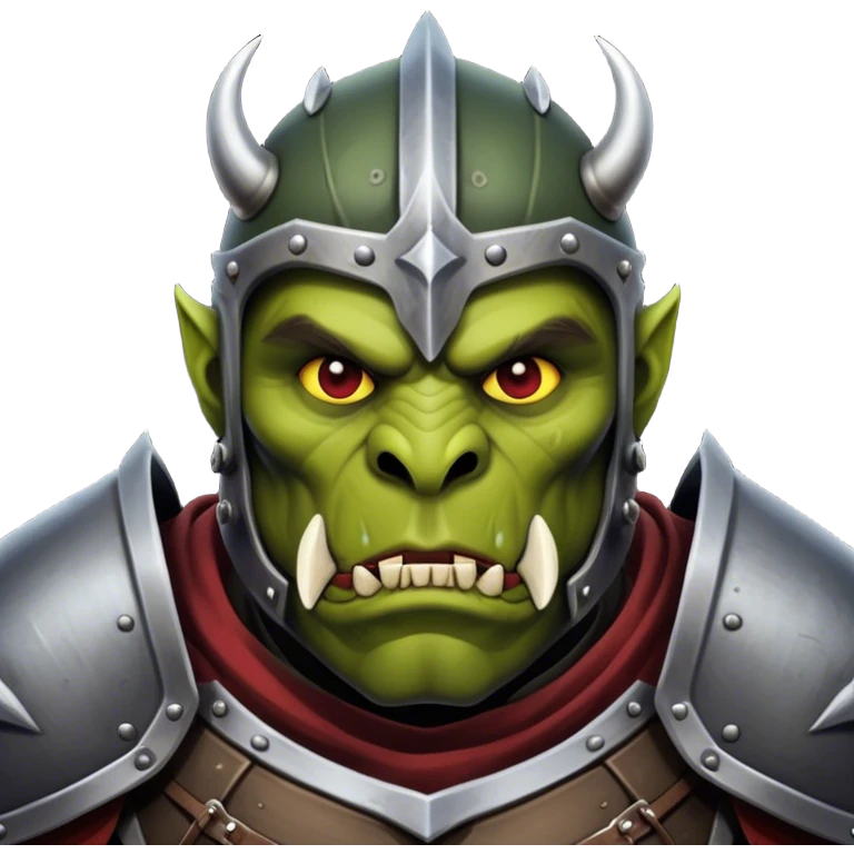 Knight orc armored  emoji