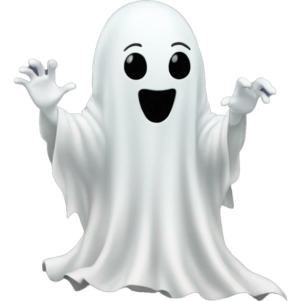 Ghost picking up litter emoji